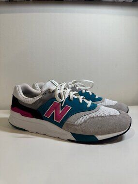 New Balance 997H South Beach Sneakers Size 12 Grey Pink Turquoise